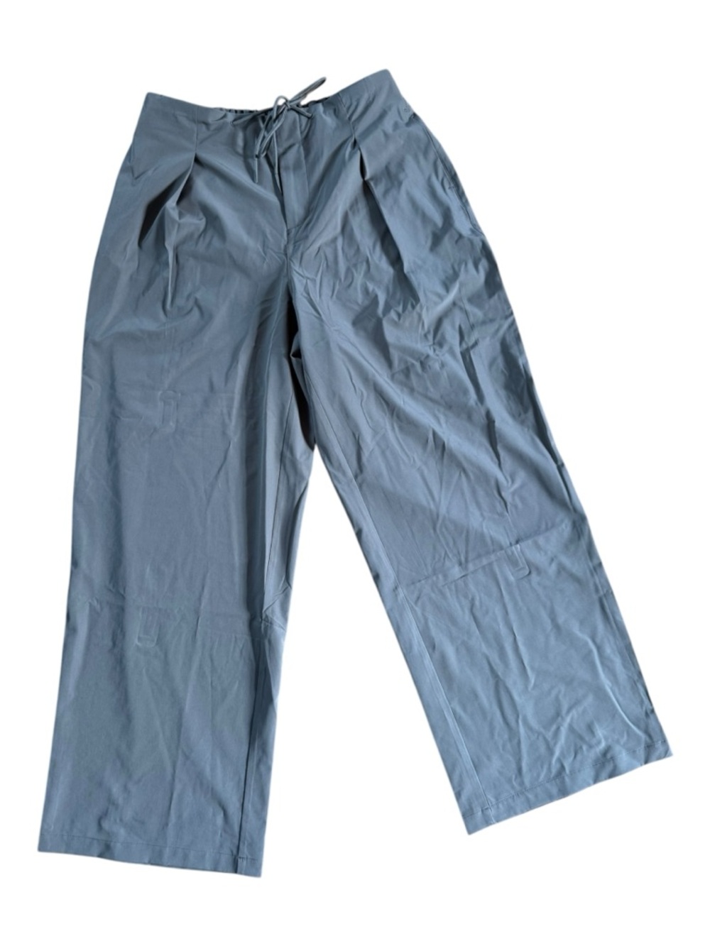 Avia Women’s FeatherStretch Pleated Wide Leg Trousers - Medium - Grey Fog